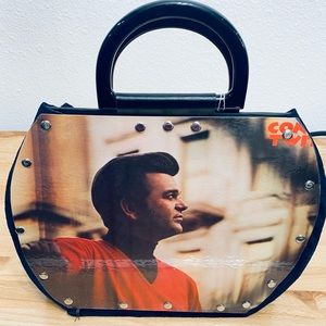 Purse handmade from vintage Conway Twitty vinyl record.